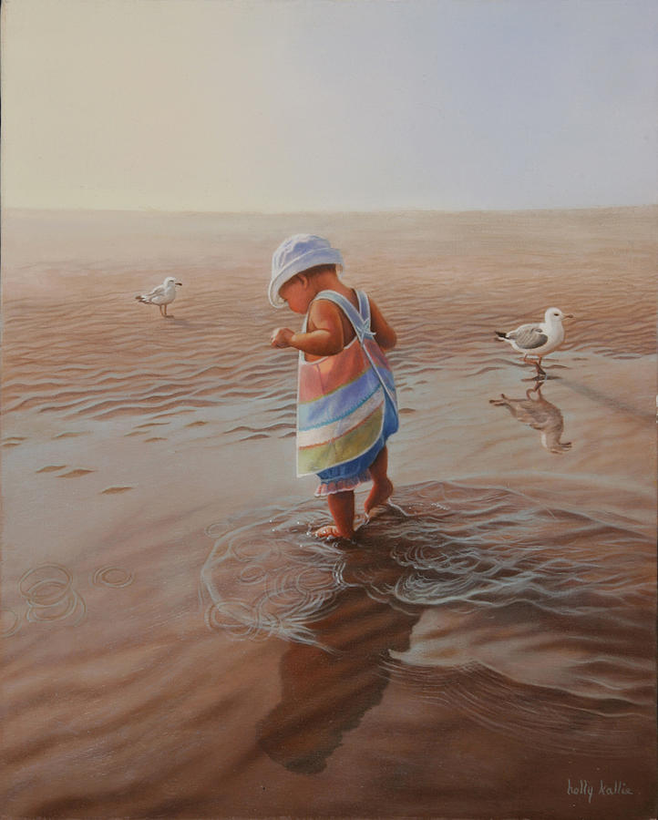 Wet Feet Painting by Holly Kallie