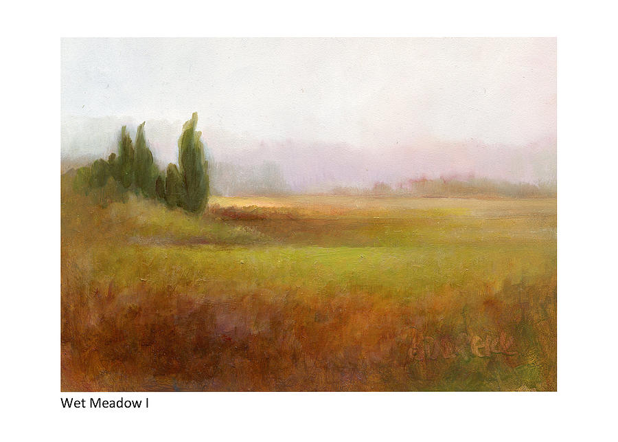Wet Meadow I Painting by Betsy Derrick