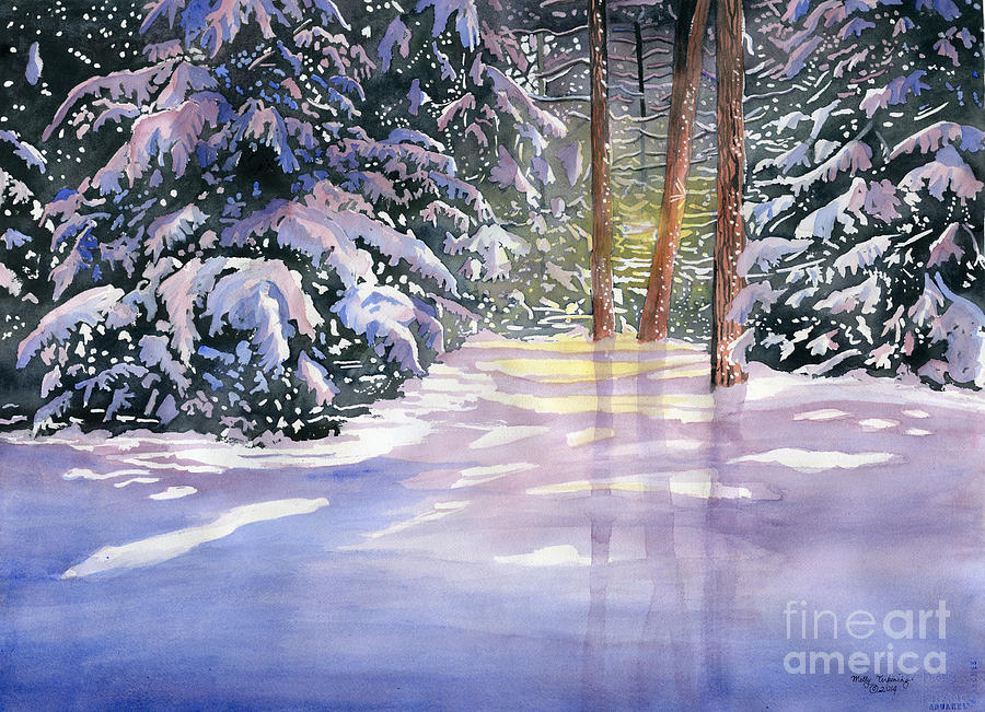 New Snow Painting by Melly Terpening