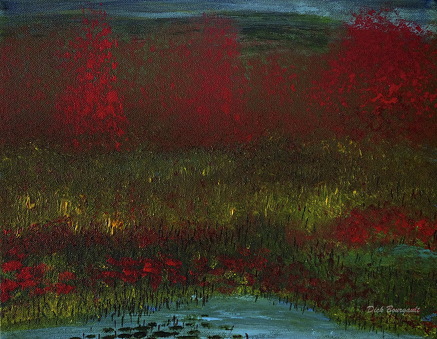 Wetland Painting by Dick Bourgault
