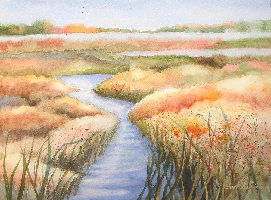 Wetlands 1 Painting by Barbara Parisien