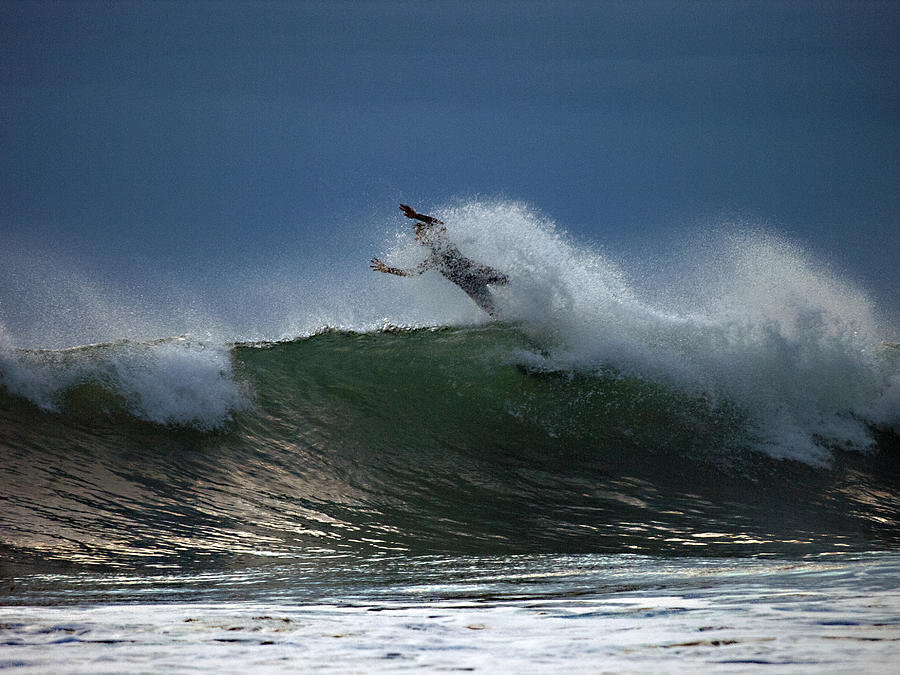 Ocean Photograph - Wetsuit Superman by Joe Schofield