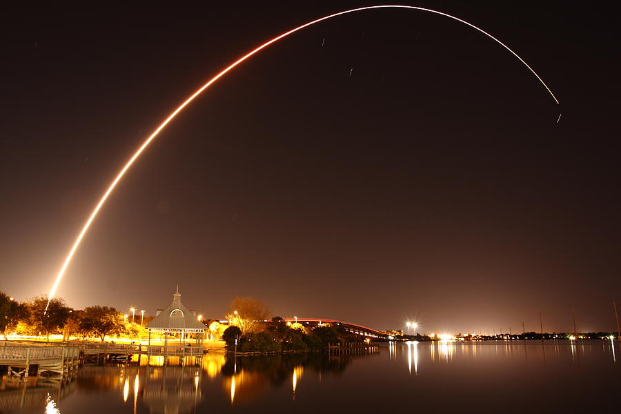 WGS4 Launch aboard DeltaIV Rocket Photograph by John Moss Fine Art