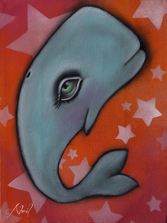 Whale  Painting by Abril Andrade