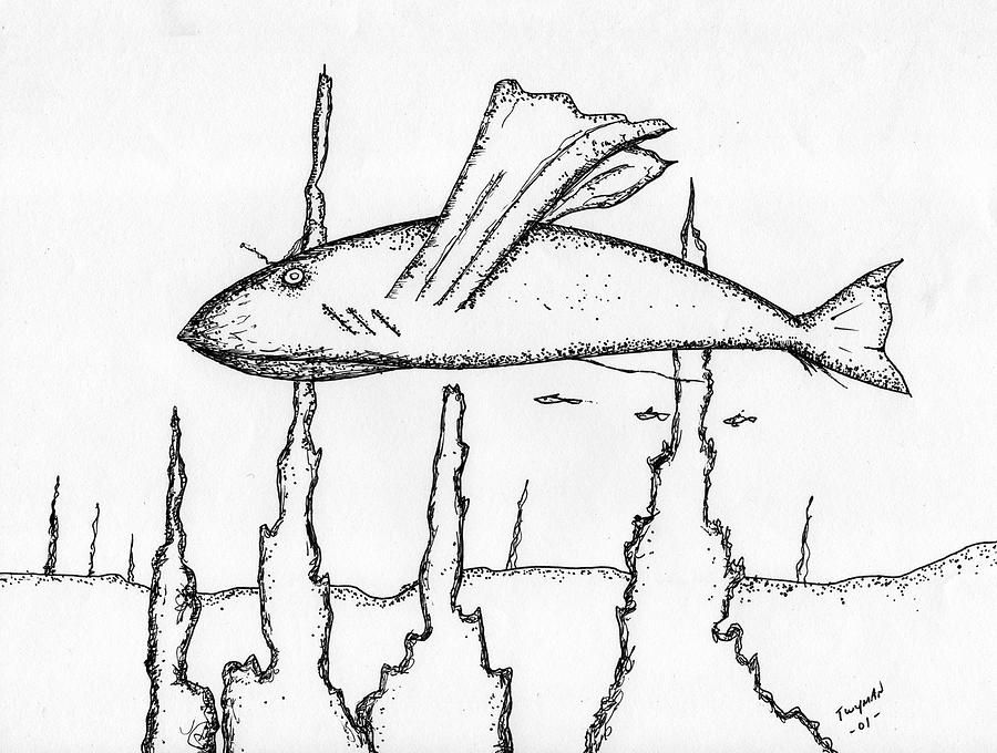 WhaleFish Drawing by Dan Twyman