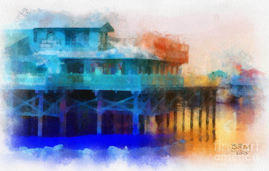 Wharf Color Photograph by Barbara R MacPhail
