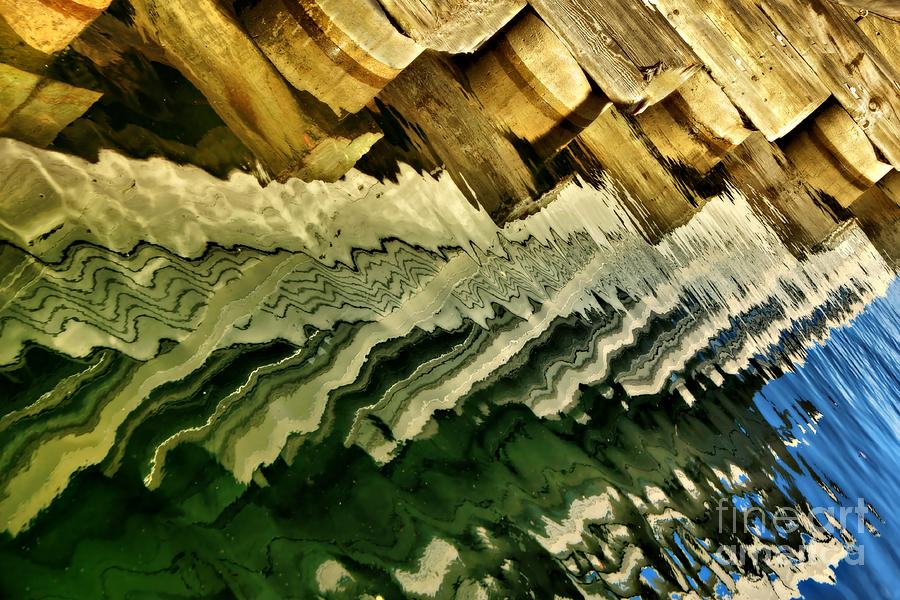 Abstract Photograph - Wharf Reflections by Nikolyn McDonald