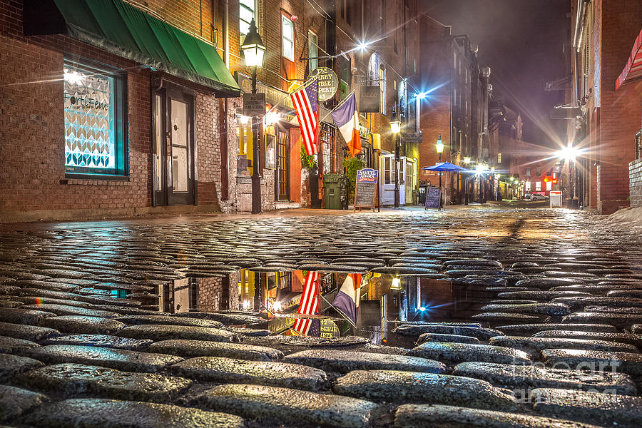 Wharf Street Puddle Photograph by Benjamin Williamson