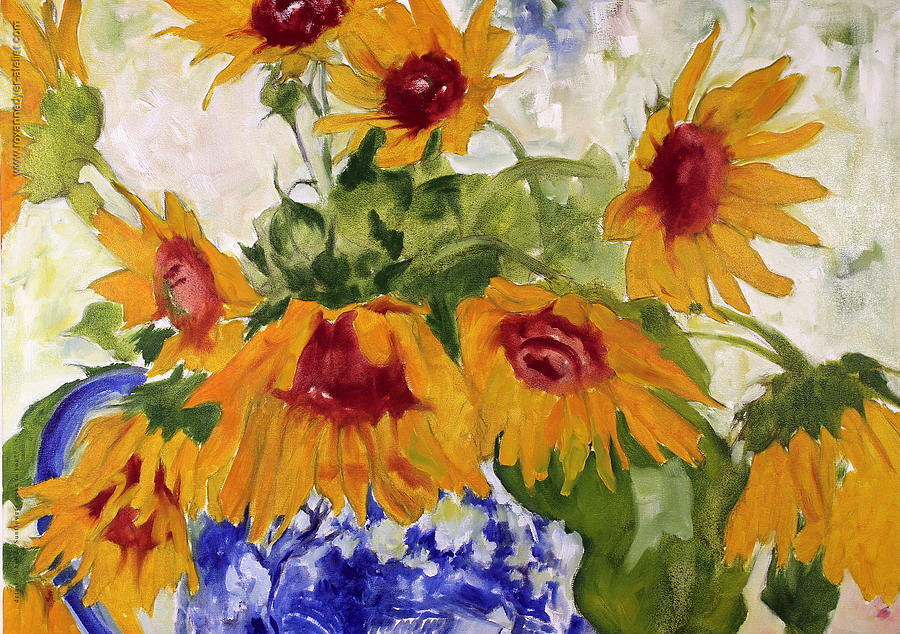 What do Sunflowers Mean to You Painting by Roxanne Dyer