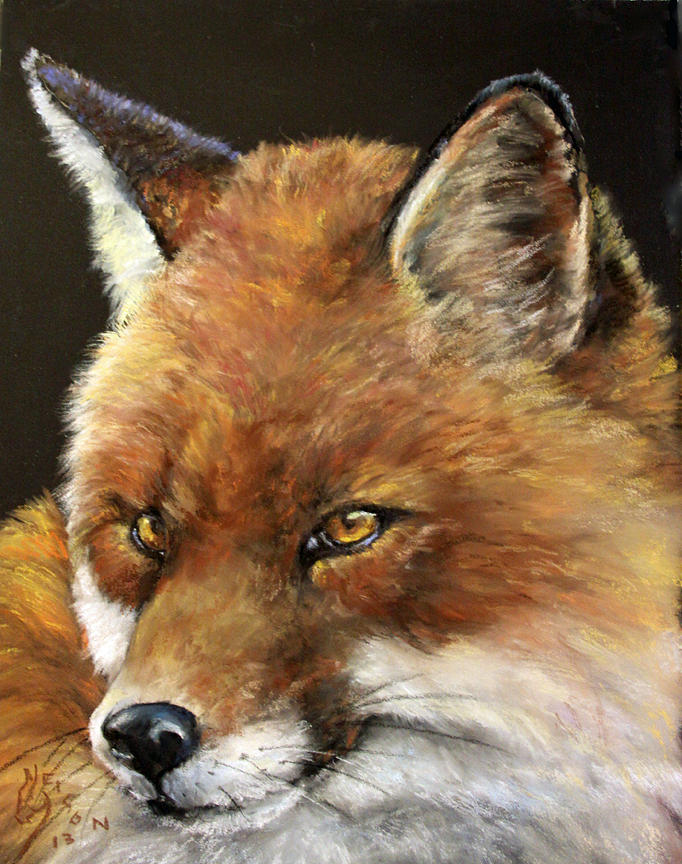 What Does The Fox Say Painting by Mitzi Nelson