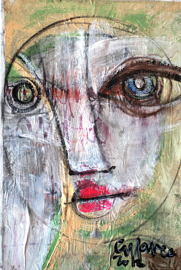 What Remains Portrait #1 Painting by Laurie Maves ART
