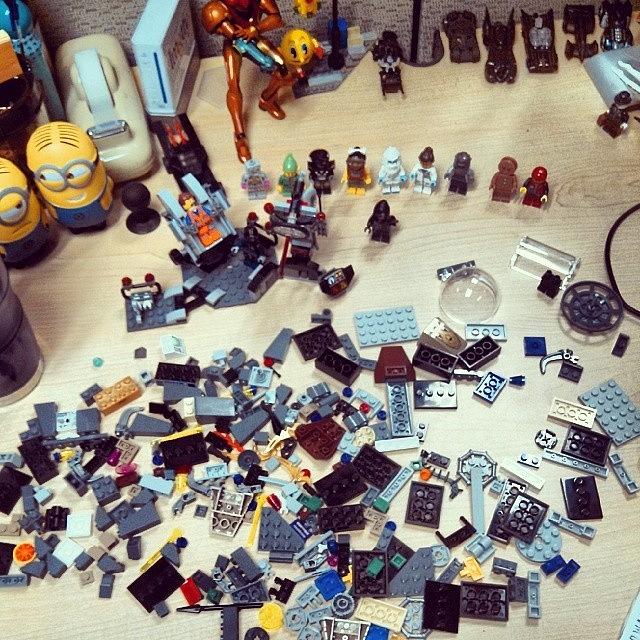 Lego Photograph - What To Do With All These #lego Pieces? by Chuck Caldwell