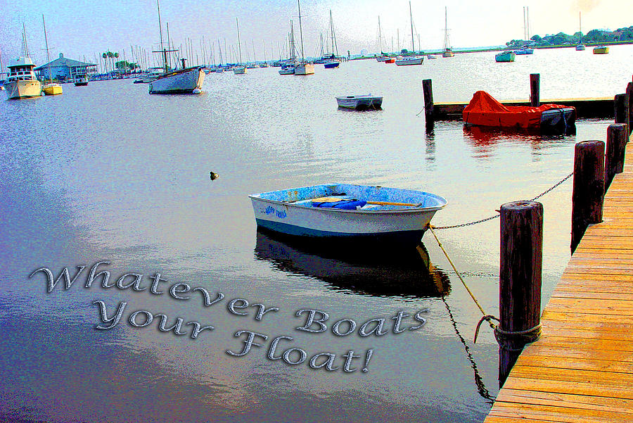 Whatever Boats your Float Photograph by Tom Baptist