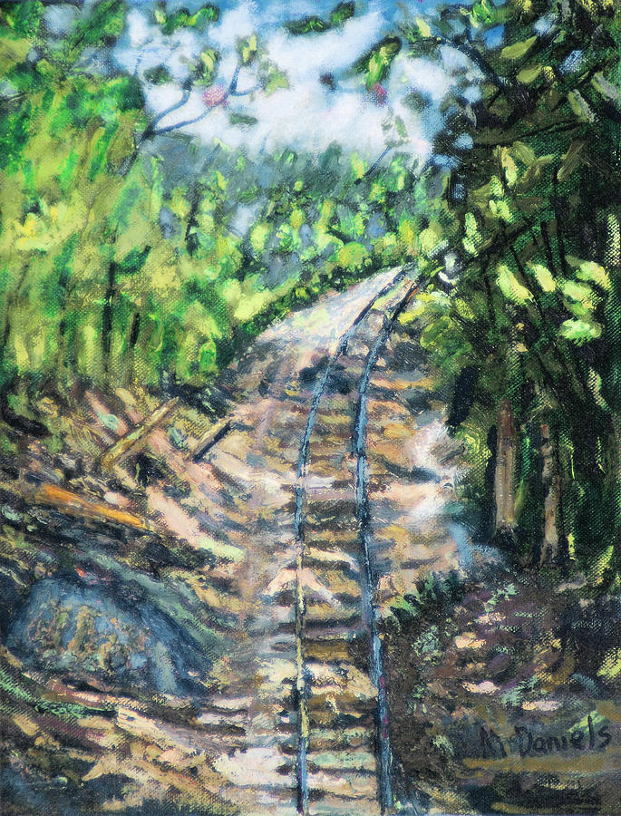 Whats Around the Bend? Painting by Michael Daniels