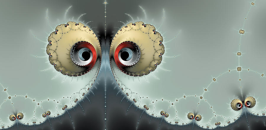 Abstract Photograph - Whats going on - Fractal eyes watching you by Matthias Hauser