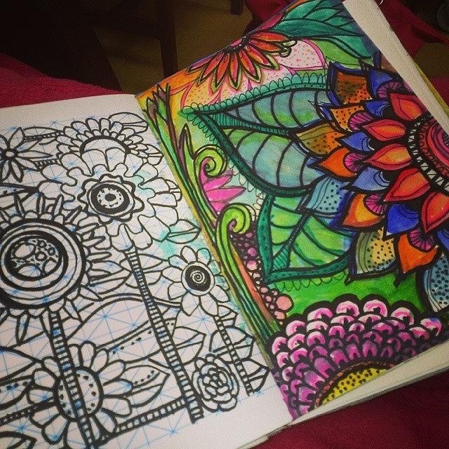 Doodles Photograph - Whats In My Sketchbook.. #doodles by Robin Mead