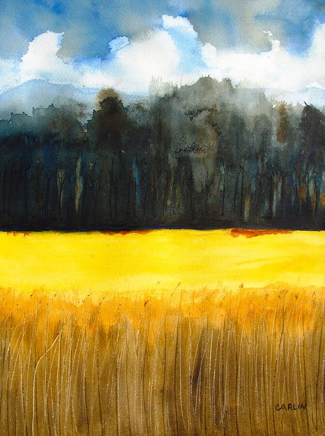 Wheat Field 1 Painting by Carlin Blahnik CarlinArtWatercolor