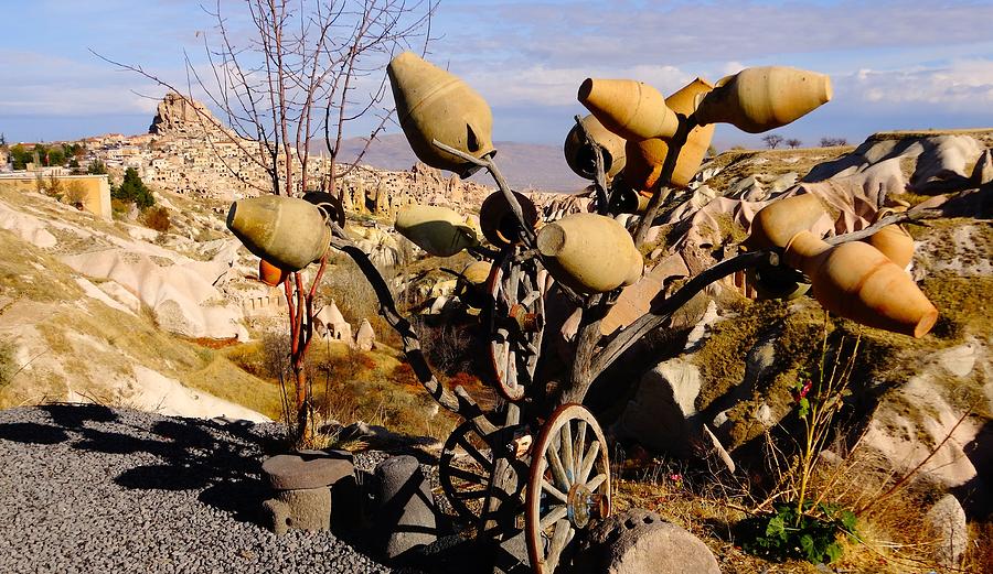 Wheel and Pottery Tree Cappadocia Photograph by Alan Lakin