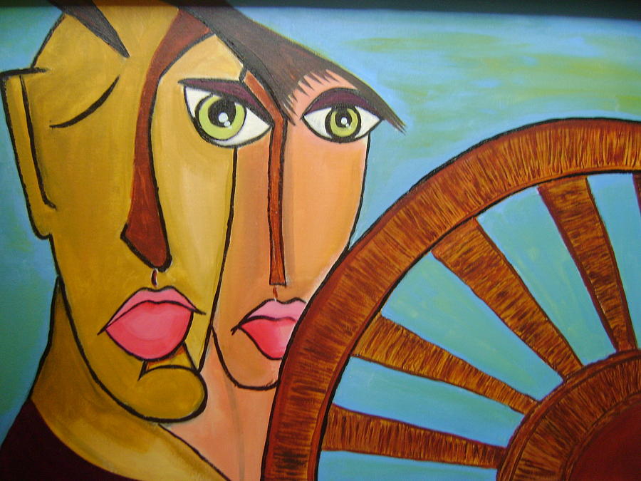 Expressionism Painting - Wheel of Life by Rajni A