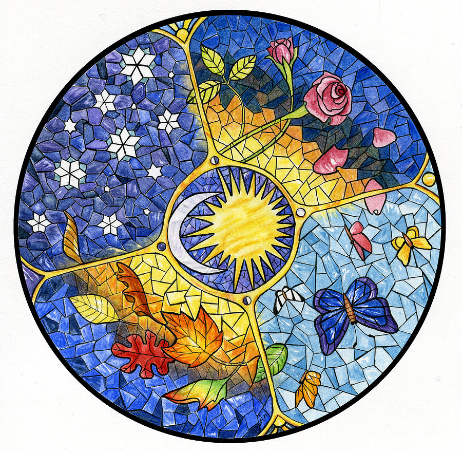 Wheel of the Year Painting by Antony Galbraith
