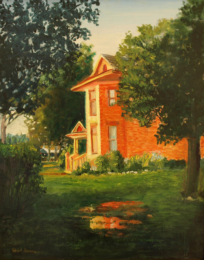 Farm Painting - Wheeler Farmhouse by Robert Jenson