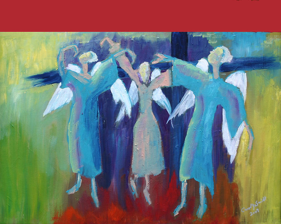 When Angels Dance Painting by Carol Jo Smidt