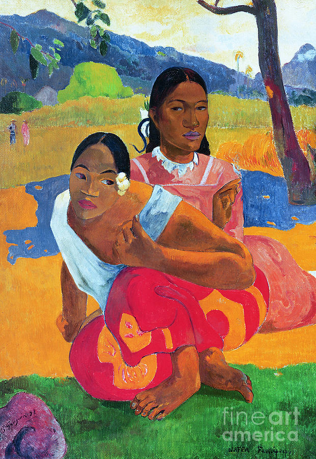 When Are You Getting Married Painting by Paul Gauguin