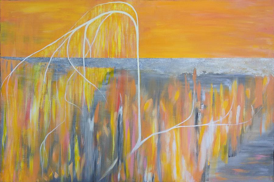 Abstract Painting - When branches become roots by Kirsten Gilmore
