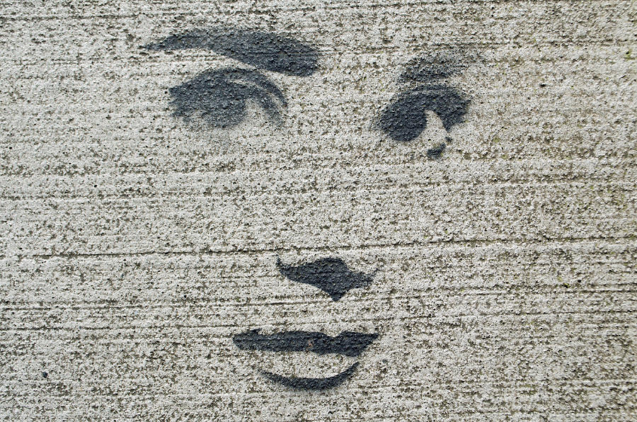 Audrey Hepburn Sidewalk Art Photograph by Tikvahs Hope