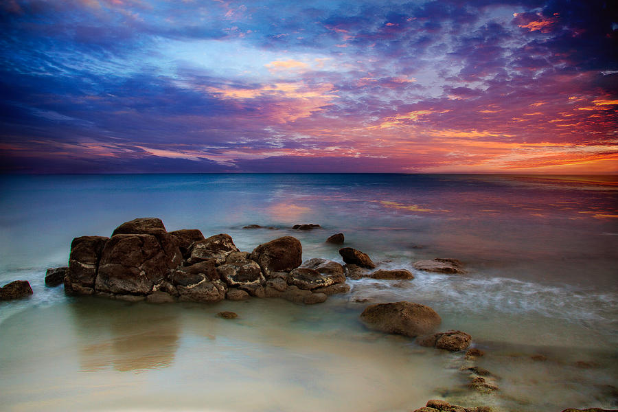 Beach Sunset Photograph - When Heaven Kisses Earth by Sheri Vitullo