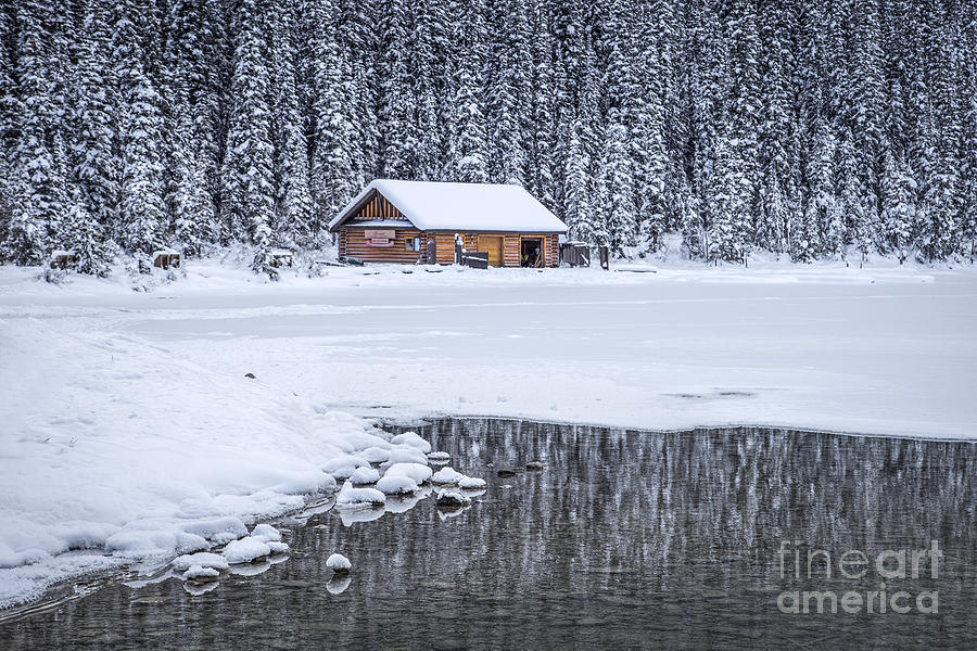 Banff National Park Photograph - When It Snows Outside by Evelina Kremsdorf