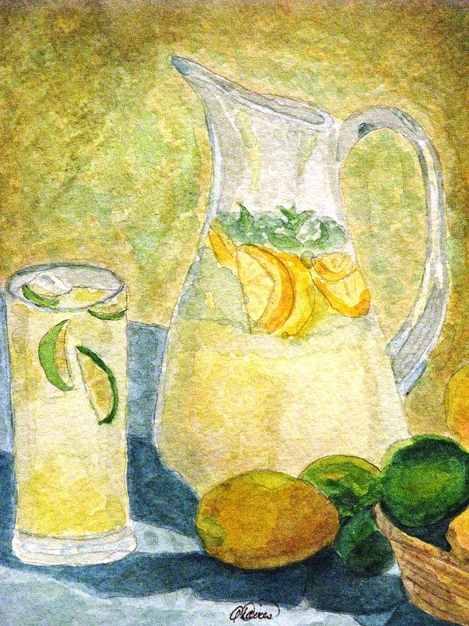 When Life Gives You Lemons Painting by Angela Davies