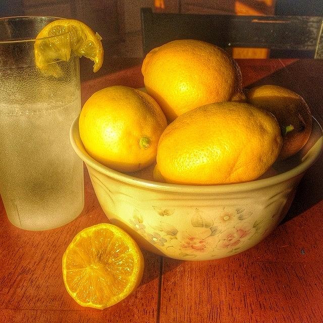 Lemon Photograph - When Life Gives You Lemons....  by Angie Gooding