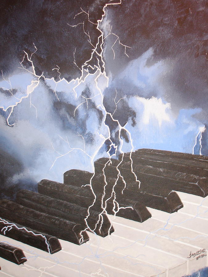 Music Inspiration Photograph - When Lightning Strikes by Tracey Osborne