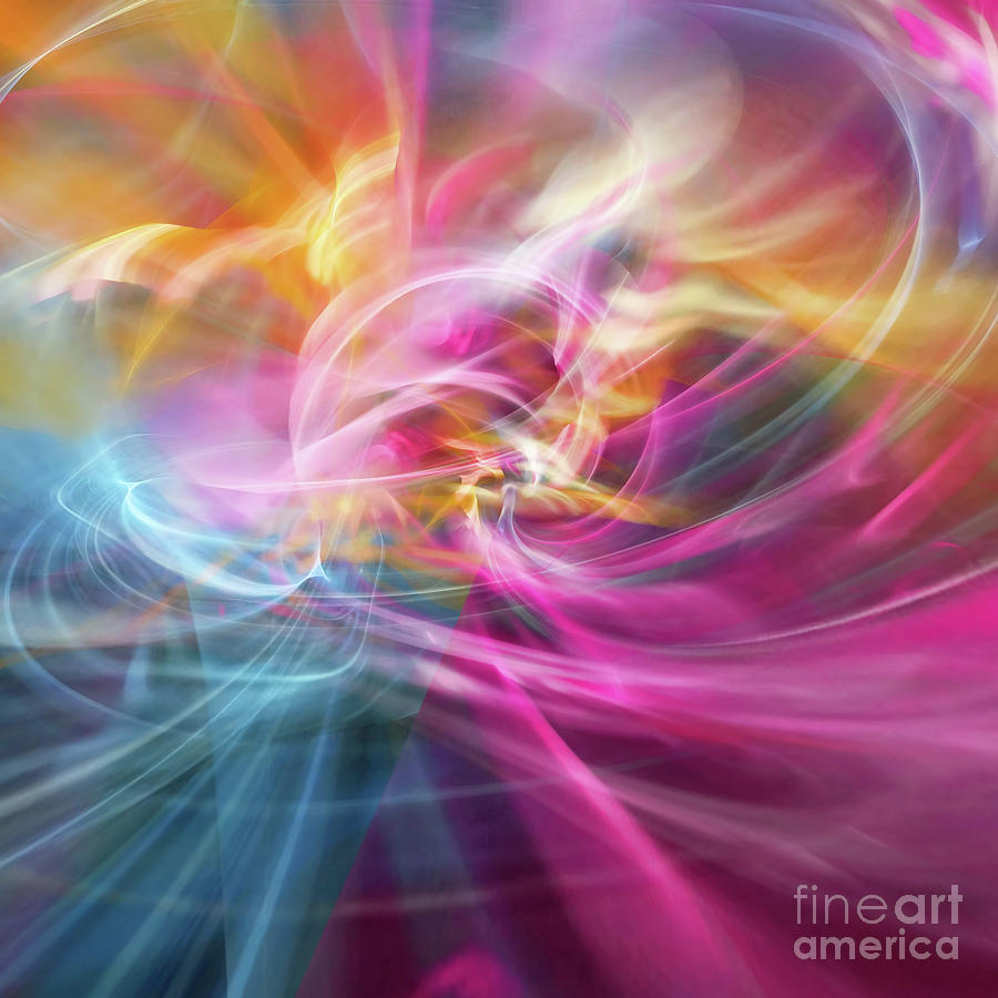 Abstract Digital Art - When Prayers Enter The Throne Room by Margie Chapman