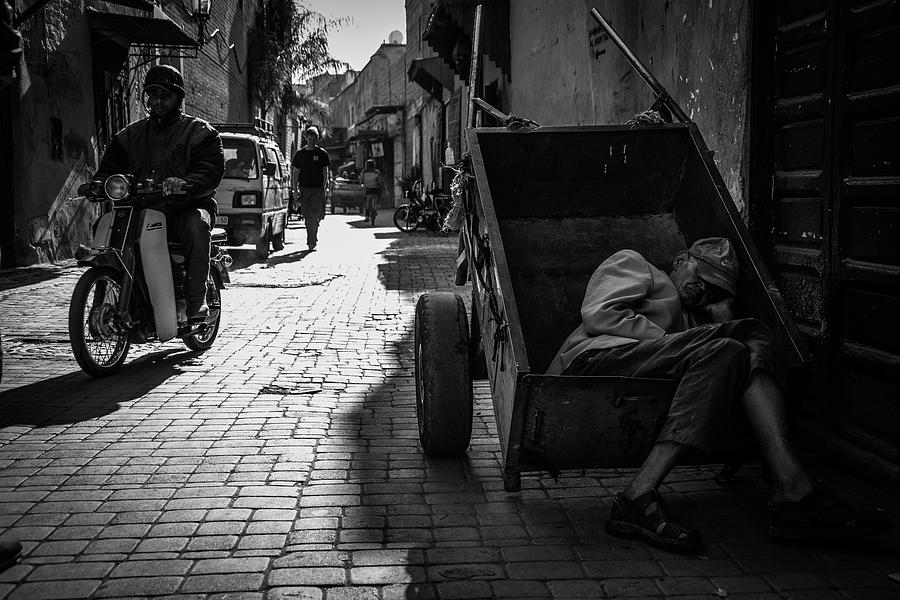 Transportation Photograph - When Sleep Overwhelms by Christian Anker Knudsen