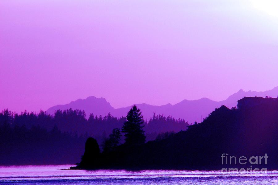Sunset Photograph - When the Deep Purple Falls by Chris Anderson