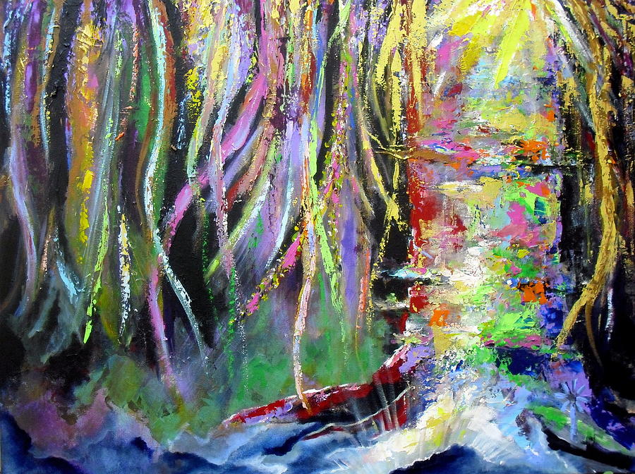 When Trees Dream Painting by Jodie Marie Anne Richardson Traugott          aka jm-ART