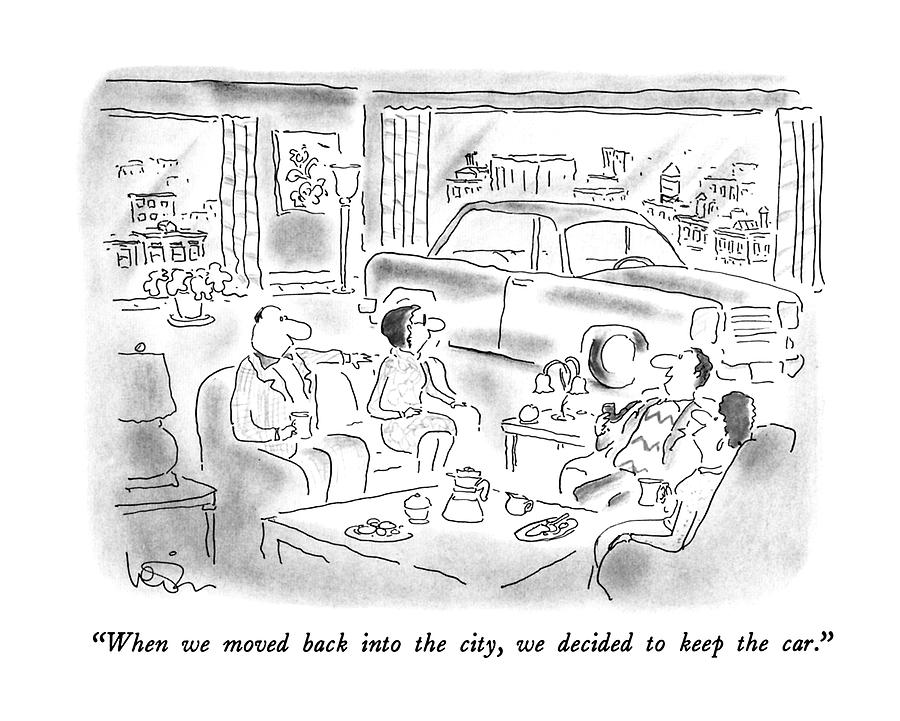 When We Moved Back Into The City Drawing by Arnie Levin