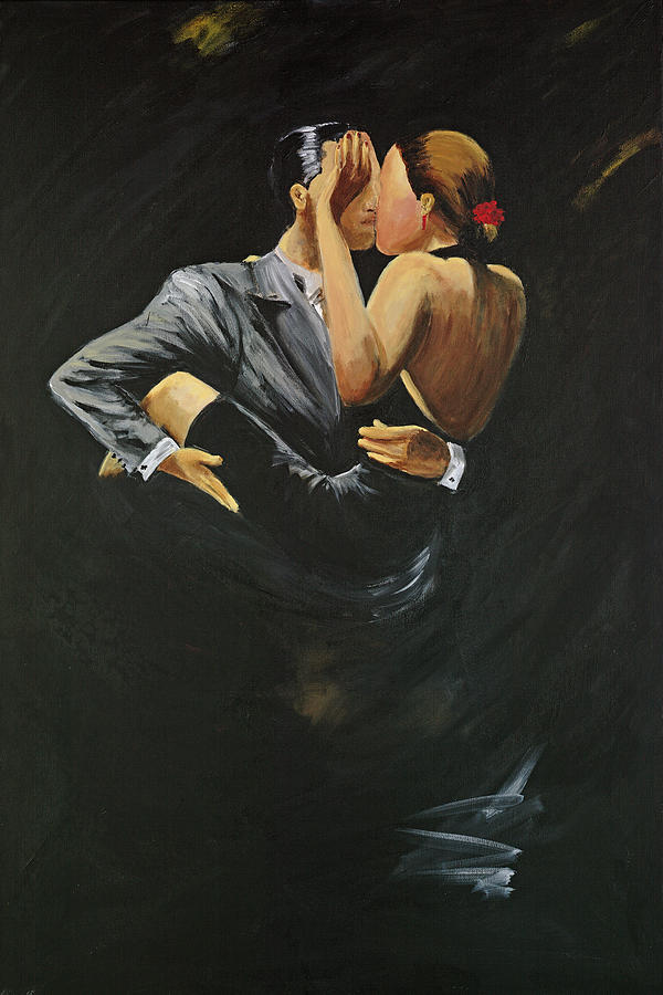 When We Tango Painting by Sheri  Chakamian