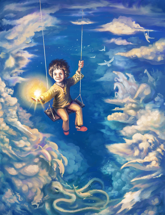 Kid Digital Art - When we were kids by Odysseas Stamoglou Kid Digital Art - When we were kids by Odysseas Stamoglou