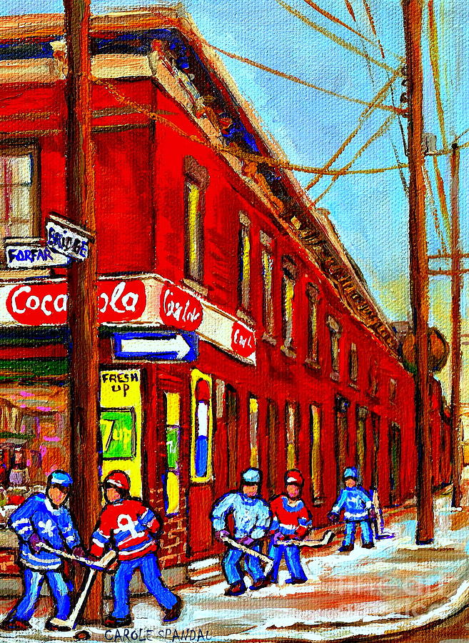 When We Were Young - Hockey Game At Piche's - Montreal Memories Of ...