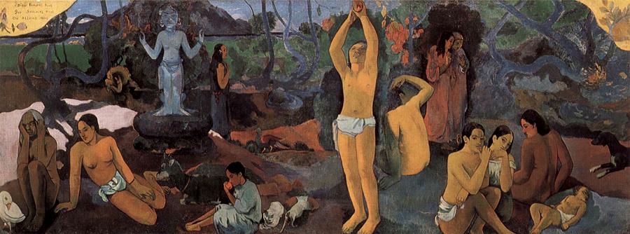 Where do we come from Painting by Paul Gauguin