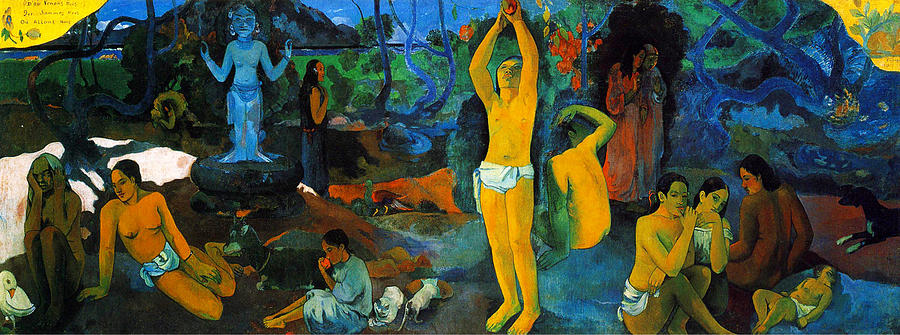 Paul Gauguin Painting - Where Do We Come From. What Are We Doing. Where Are We going by Paul Gauguin