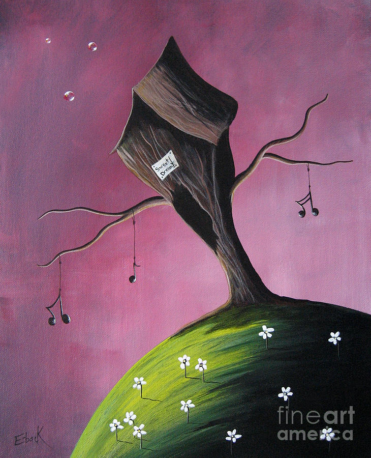 Tree Painting - Where Dreams Are Made by Shawna Erback by Moonlight Art Parlour