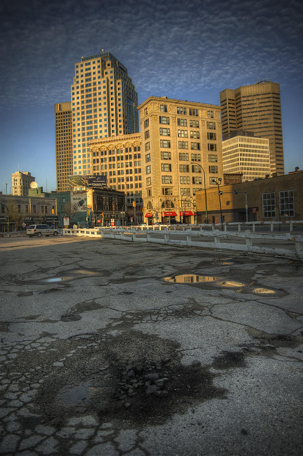 Parking Lot Photograph - Where Once A City Stood by Bryan Scott