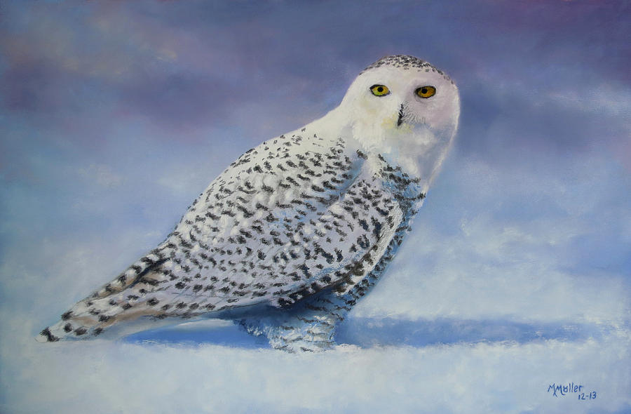 Owl Pastel - Where the Heavens Touch the Earth by Marcus Moller