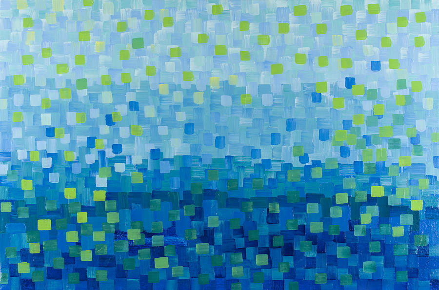 Blue Painting - Where the Horizon Lies  by Sean Corcoran
