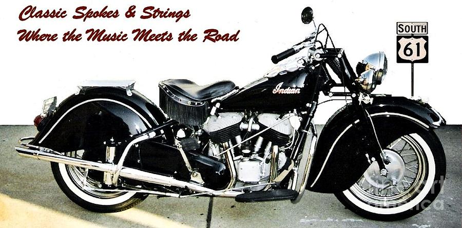 Music Photograph - Where the Music Meets the Road by Classic Spokes And Strings