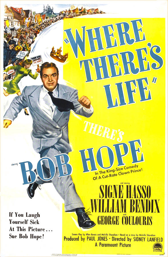 Where Theres Life, Us Poster, Bob Hope Photograph by Everett